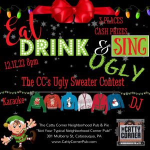 Ugly Sweater Contest at The Catty Corner Pub!